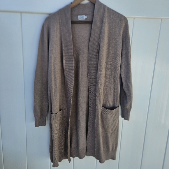Cielo Buttery Soft Open Front Cardigan Size L - Picture 2 of 6